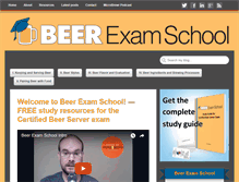 Tablet Screenshot of beerexamschool.com